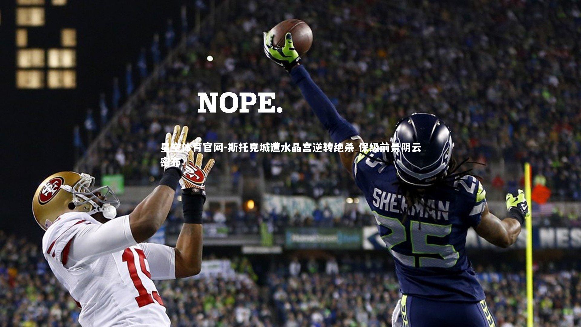 斯托克城遭水晶宫逆转绝杀 保级前景阴云密布